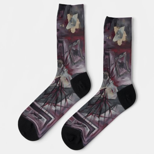 Chaussette Chaussettes Abstraites (Gauche)