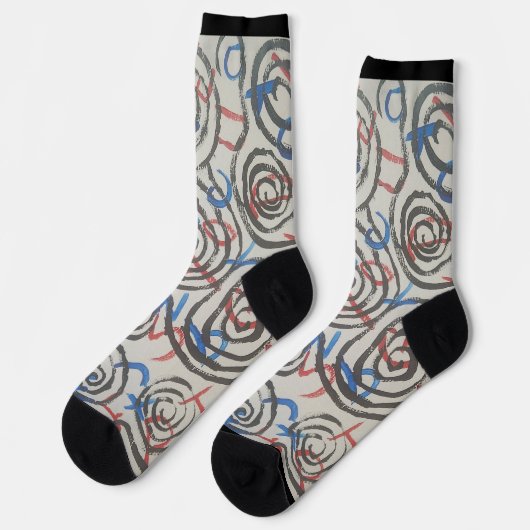 Chaussette Chaussettes Abstraites Colorées (Gauche)