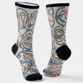 Chaussette Chaussettes Abstraites Colorées (Angulaire)
