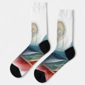 Chaussette Chaussettes Abstraites colorées - Design moderne (Gauche)