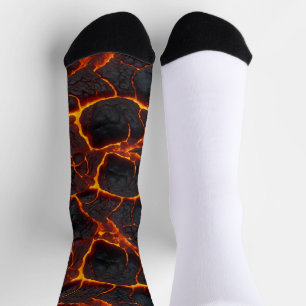 Chaussette Chaussettes abstraites conçues pour feu en tête de