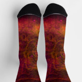 Chaussette Chaussettes Abstraites "Crimson Galaxy" (Haut)
