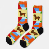 Chaussette Chaussettes Abstraites Dachshund (Gauche)
