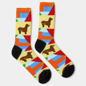 Chaussette Chaussettes Abstraites Dachshund (Droite)
