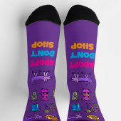 Chaussette Chaussettes Adopt Don’t Shop Crew (Haut)