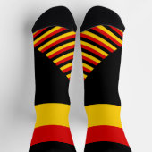 Chaussette Chaussettes Allemagne, couleurs du drapeau alleman (Haut)