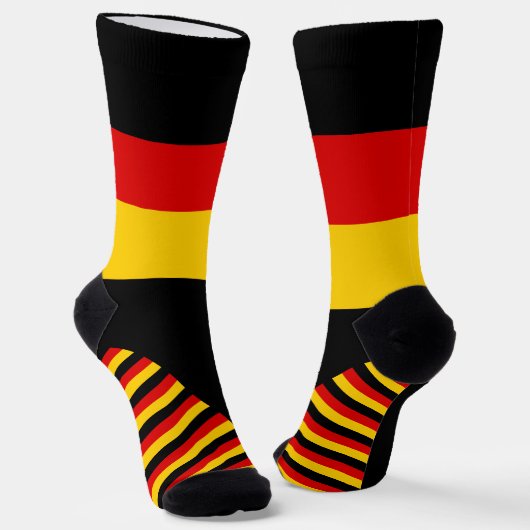 Chaussette Chaussettes Allemagne, couleurs du drapeau alleman (Angulaire)