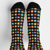 Chaussette Chaussettes amusantes avec des applications smartp (Haut)