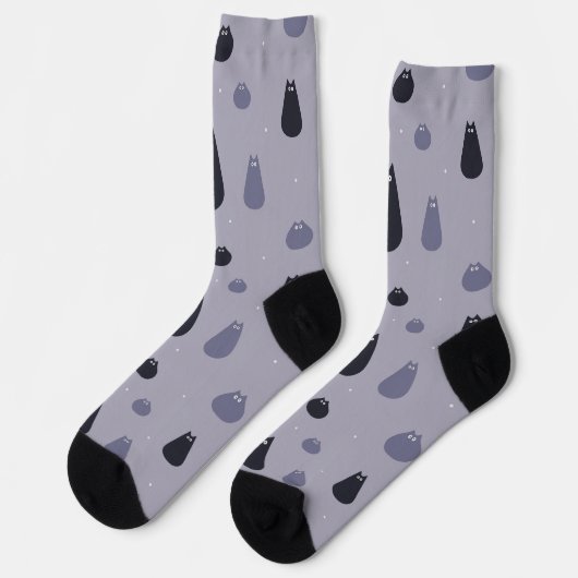 Chaussette Chaussettes amusantes avec des chats (Gauche)