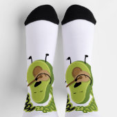 Chaussette Chaussettes amusantes Guac et Roll Avocado (Haut)