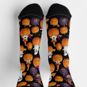 Chaussette Chaussettes amusantes Halloween Ghoost (Haut)