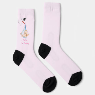 Chaussette Chaussettes amusantes pour bébé - Votre nom