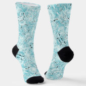 Chaussette Chaussettes Aqua Watercolor Crew (Angulaire)