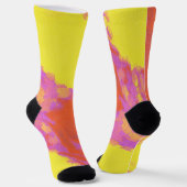 Chaussette Chaussettes Art fou déversées Peinture (Angulaire)