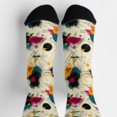 Chaussette Chaussettes artistiques dynamiques en Turquoise, m (Haut)