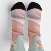 Chaussette Chaussettes au graphique abstrait stylé (Haut)