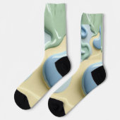 Chaussette Chaussettes au graphique abstrait stylé (Gauche)