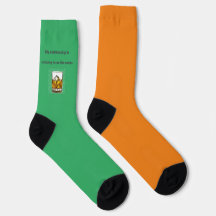 Chaussettes au whisky orange et vert