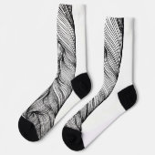 Chaussette Chaussettes avec des lignes abstraites (Gauche)