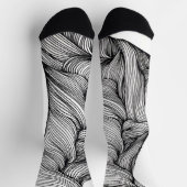 Chaussette Chaussettes avec des lignes abstraites (Haut)