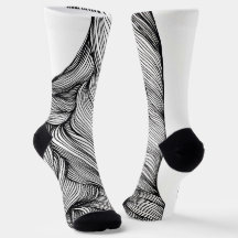 Chaussettes avec des lignes abstraites