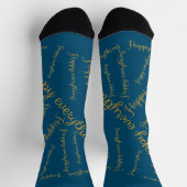 Chaussette Chaussettes avec écriture dorée Happy Everything (Haut)