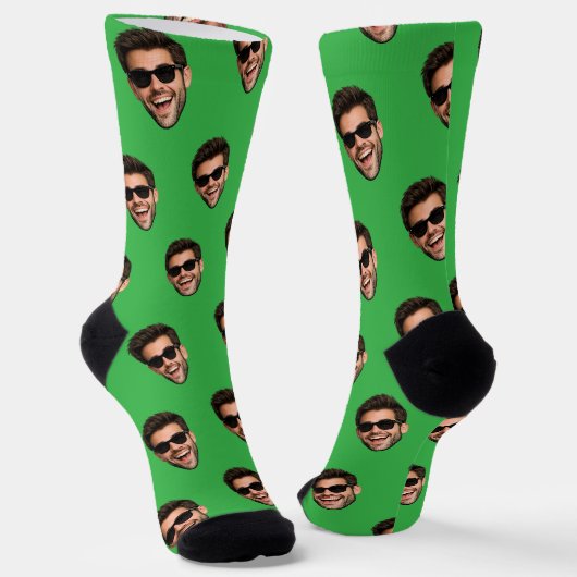 Chaussette Chaussettes avec impression de photo de visage drô (Angulaire)