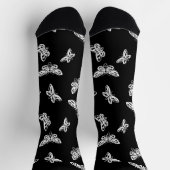 Chaussette Chaussettes avec motif de papillon (Haut)