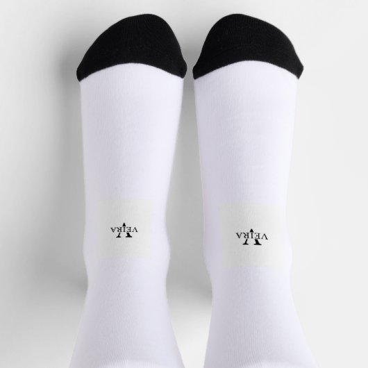 Chaussette chaussettes avec petit logo imprimé (Haut)