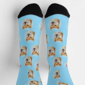 Chaussette Chaussettes avec photo de compagnie personnalisée  (Haut)