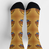 Chaussette Chaussettes B&E Bold et conception élaborée 00381 (Haut)