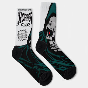 Chaussette Chaussettes 'Bandes dessinées HORROR' des années 1