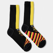 Chaussette Chaussettes Belgique, couleurs du drapeau belge /  (Droite)