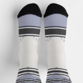 Chaussette Chaussettes Black and blue & orange - Nom Numéro (Haut)