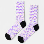 Chaussette Chaussettes blanches aux Coeurs pourpres - Choisis (Gauche)