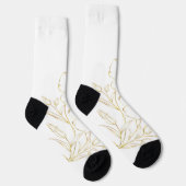 Chaussette Chaussettes blanches avec des manchettes noires pr (Droite)