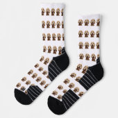 Chaussette Chaussettes blanches du Motif photo pour animaux d (Gauche)