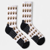 Chaussette Chaussettes blanches du Motif photo pour animaux d (Droite)