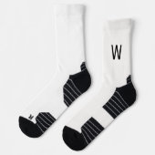 Chaussette Chaussettes blanches Monogram noir (Gauche)