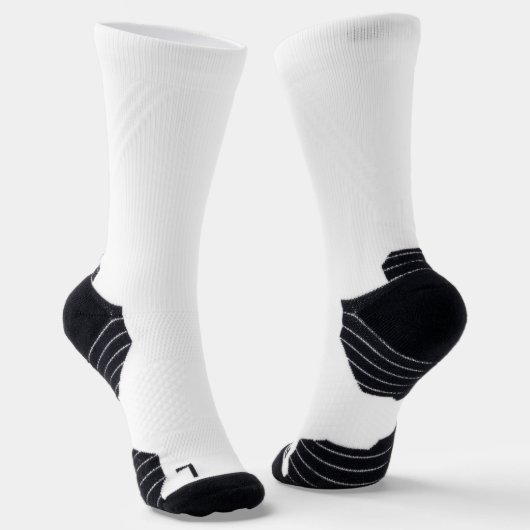Chaussette Chaussettes blanches Monogrammes noires (Angulaire)
