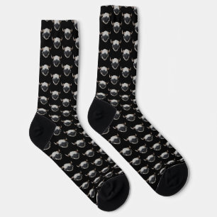Chaussette Chaussettes blanches valaisannes, noir