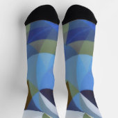 Chaussette Chaussettes bleues Abstraites (Haut)