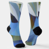 Chaussette Chaussettes bleues Abstraites (Angulaire)