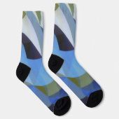 Chaussette Chaussettes bleues Abstraites (Droite)