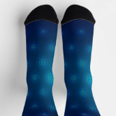 Chaussette Chaussettes bleues avec un bout noir (Haut)