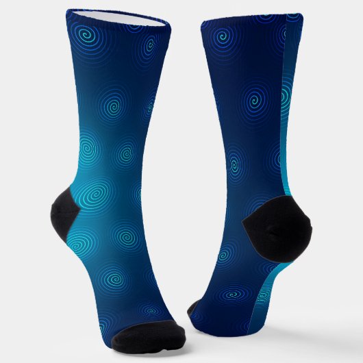 Chaussette Chaussettes bleues avec un bout noir (Angulaire)