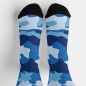 Chaussette Chaussettes Bleues Camo (Haut)
