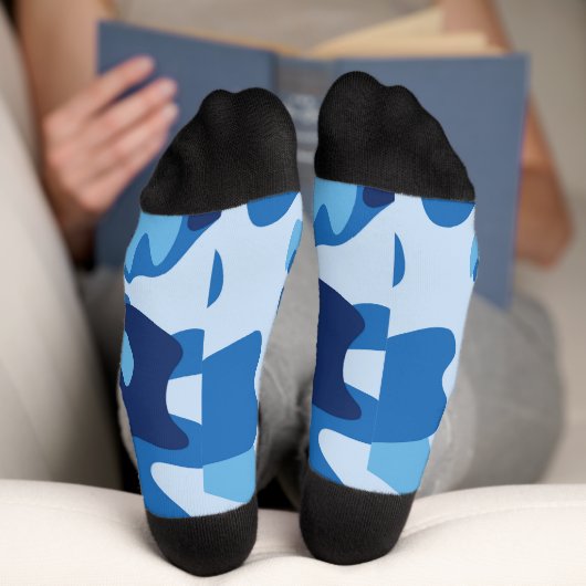Chaussette Chaussettes Bleues Camo (Fond)