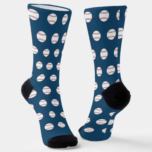 Chaussette Chaussettes Bleues Classiques De Baseball (Angulaire)