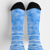 Chaussette Chaussettes bleues et bleu clair (Haut)